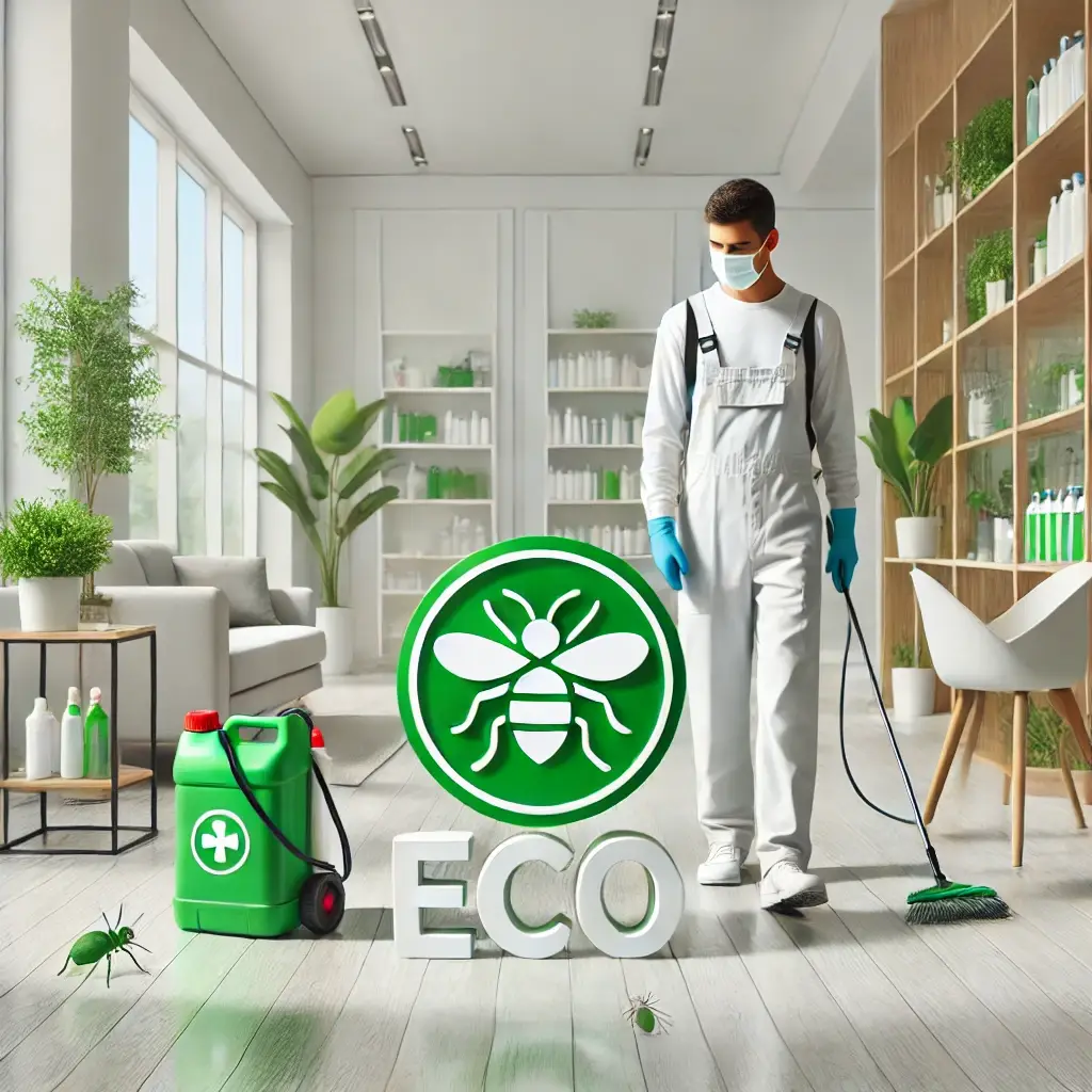 Technicien RAID ECOHYGIENE procédant à une désinfection professionnelle avec équipement de protection